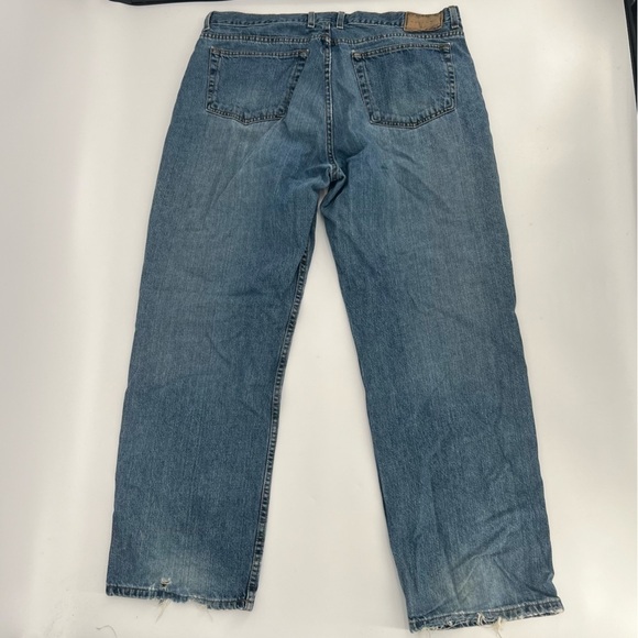 Arizona Jean Company Loose Fit Distressed Rough Hem Jeans Size 40 x 32 Men’s - Picture 3 of 5